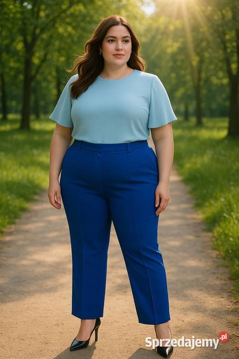 Spodnie damskie MIR eleganckie długie proste Wieluń