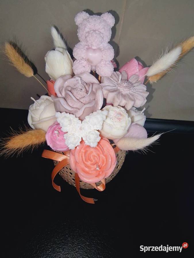 Świece sojowe bukiet flower box dowolna Kobyla Góra