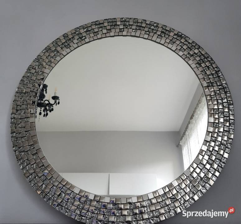 Lustro okrągłe srebrna rama 50 60 70 80 90 podkarpackie Przemyśl sprzedam