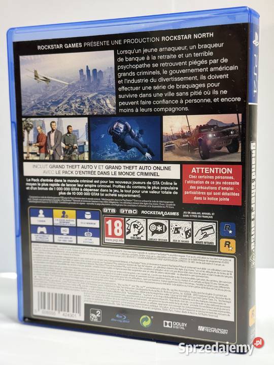 GRA GRAND THEFT AUTO V NA 4 PLAYSTATION 4 POLSKA Śrem