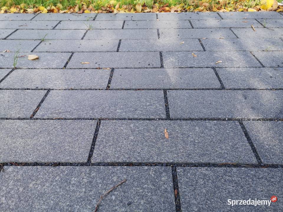 Kostka BRUKOWA GRANITOWA GABRO cięta na podjazdy Gdańsk
