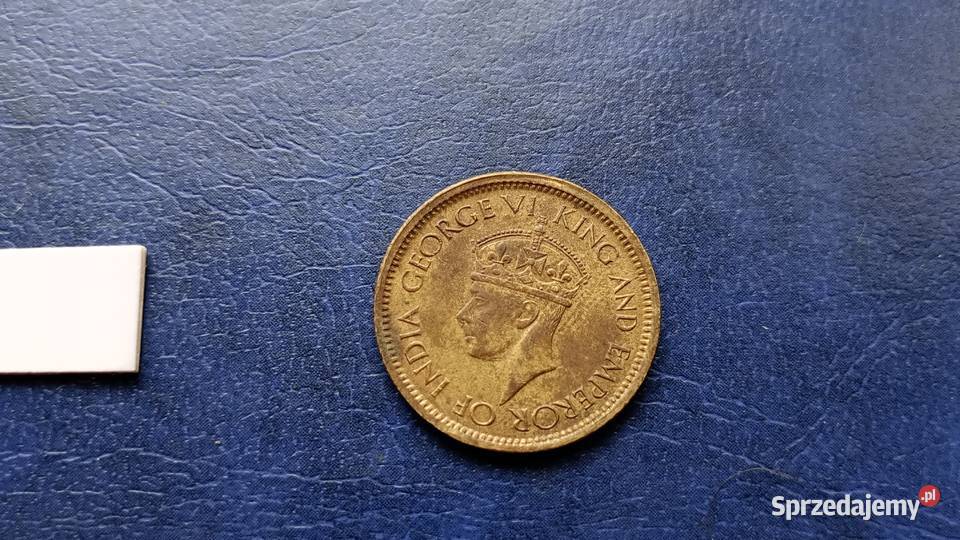 Stare monety 50 cent 1943 Cejlon Lesko