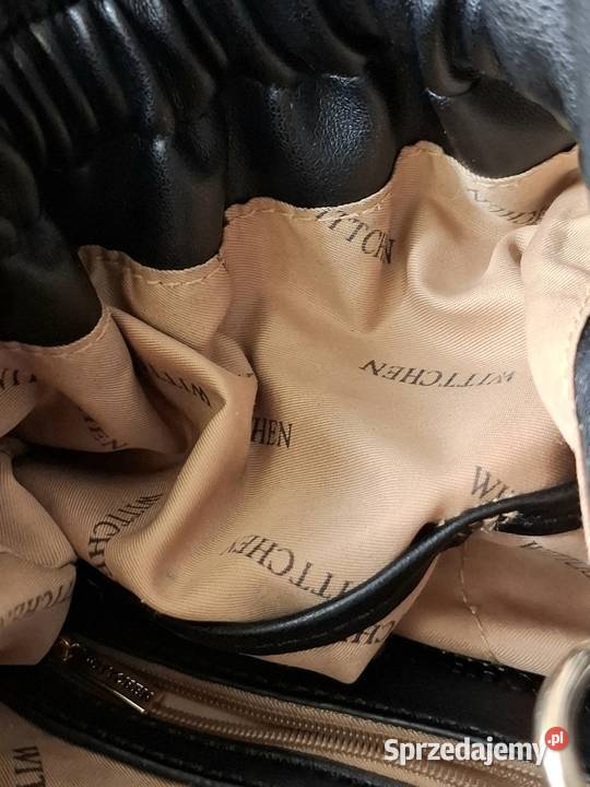 Torebka worek Wittchen czarna hobo bag miękka Dla kobiet Kraków
