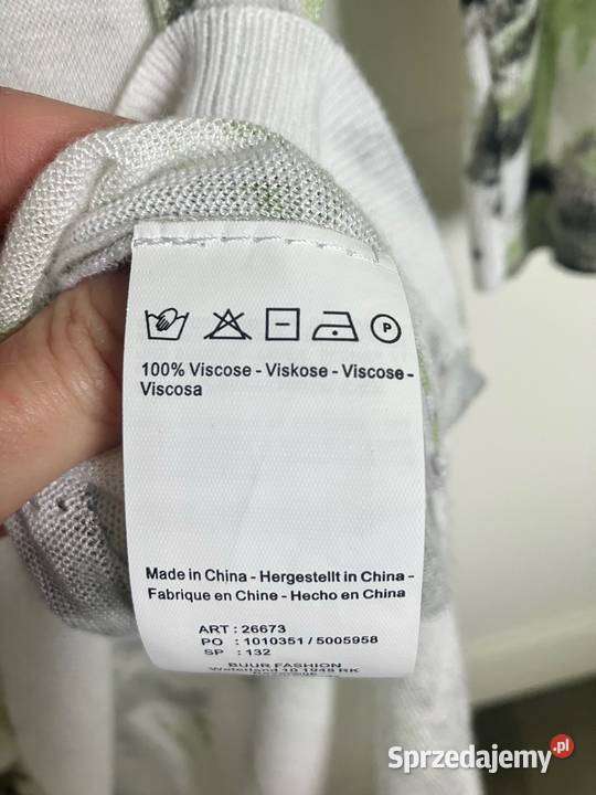 Nowy cienki sweter bluzka tunika wiskoza Yest Nisko