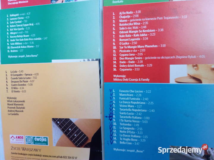 Kolekcja 8 plyt CD z muzyka roznych krajow Puławy