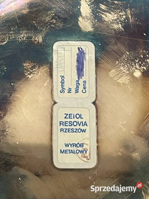 Elegancka patera metalowa Resovia Rzeszów Kraków