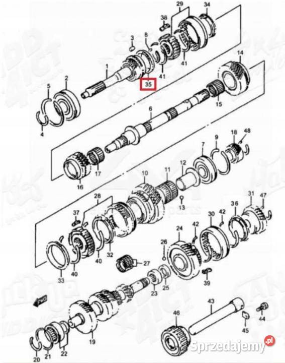 SYNCHRONIZATOR BIEGÓW SUZUKI VITARA 00 20 HDI sprzedam