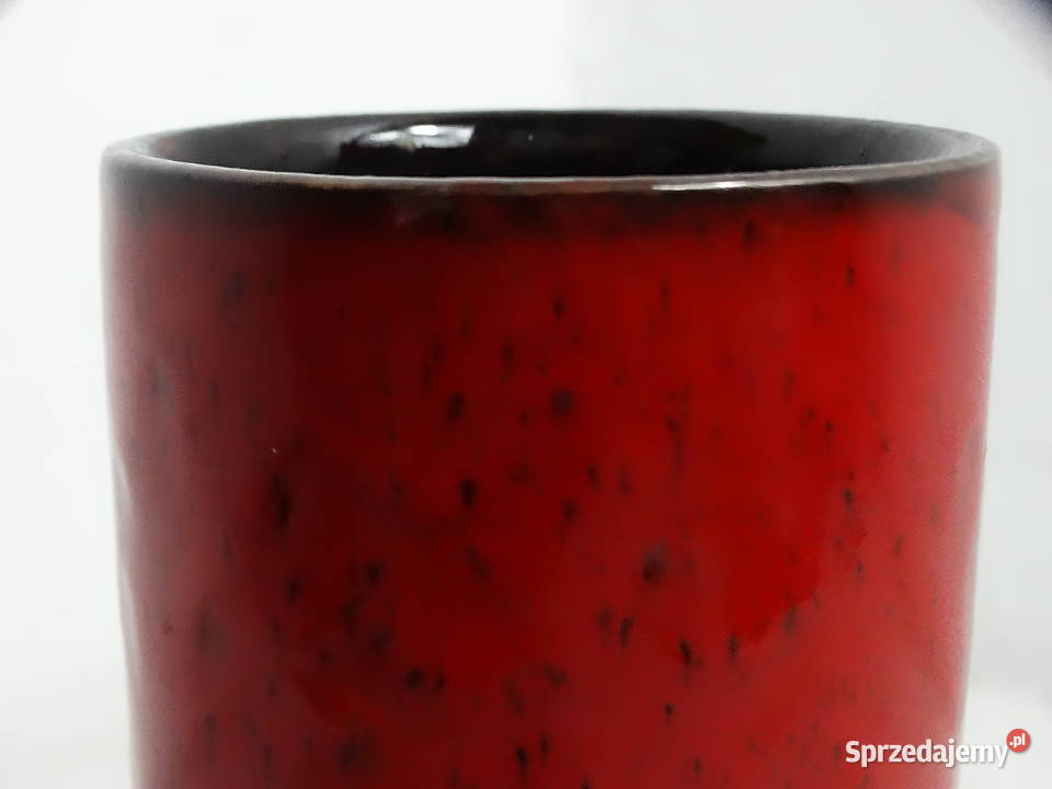Wazon ceramiczny West Germany WGP 90218 czerwony Biłgoraj sprzedam