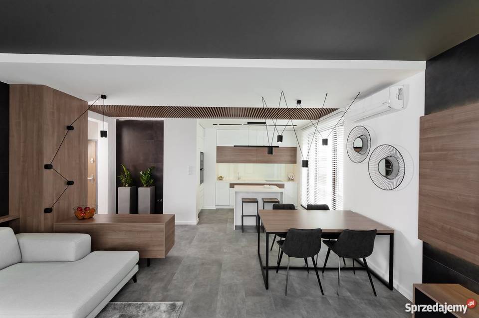 Nowoczesna lampa wisząca LED stół wyspę czarny Rzeszów