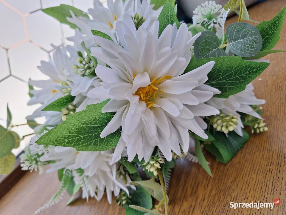 Bukiet sztuczne kwiaty dalia 48 Żagań