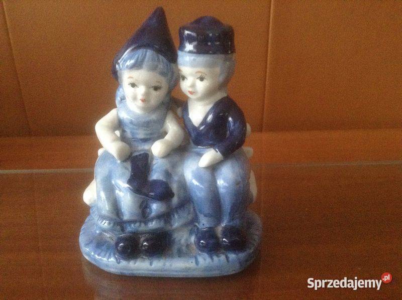 Stara figurka porcelanowa ręcznie malowana Para