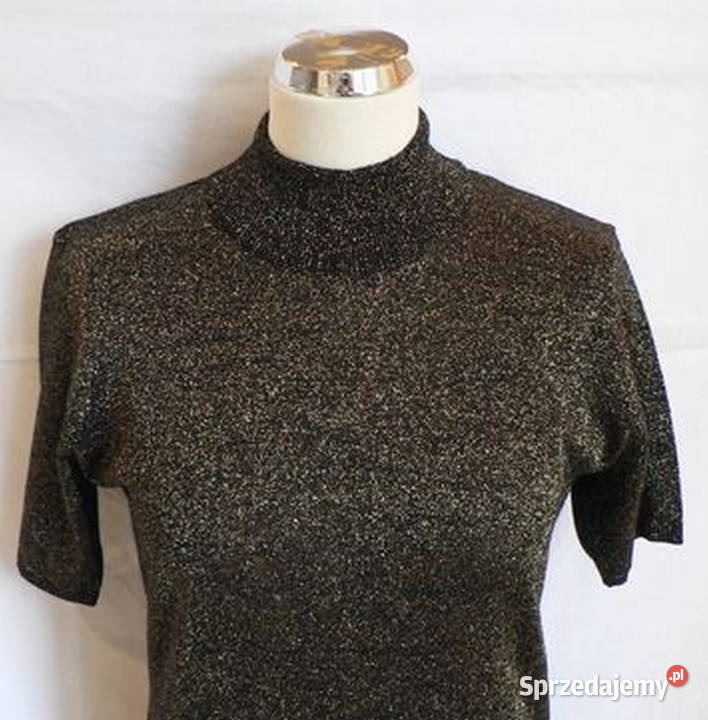 MARCO PECCIzłoty półgolf z krrękawkiem S Swetry i golfy Łódź