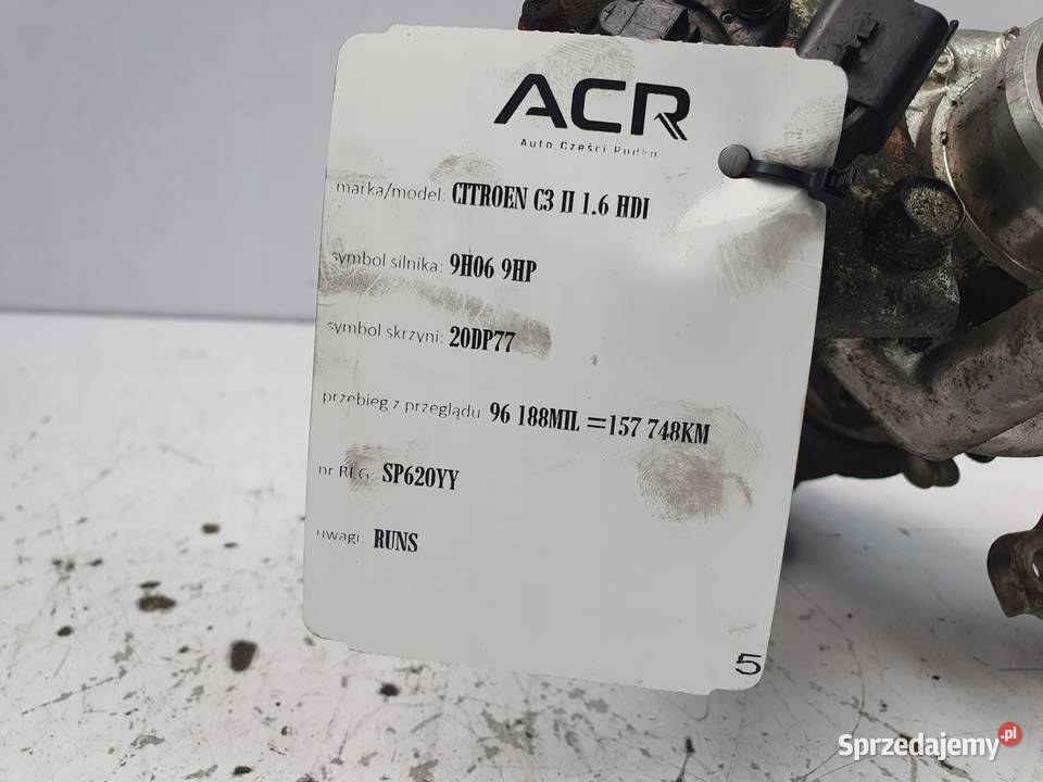 TURBOSPRĘŻARKA Citroen C3 C4 II Berlingo Peugeot lubelskie Chełm