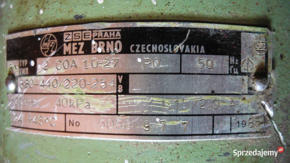 Pompa chłodziwa MEZ BRNO 2COA1027 100lmin podlaskie Sokółka