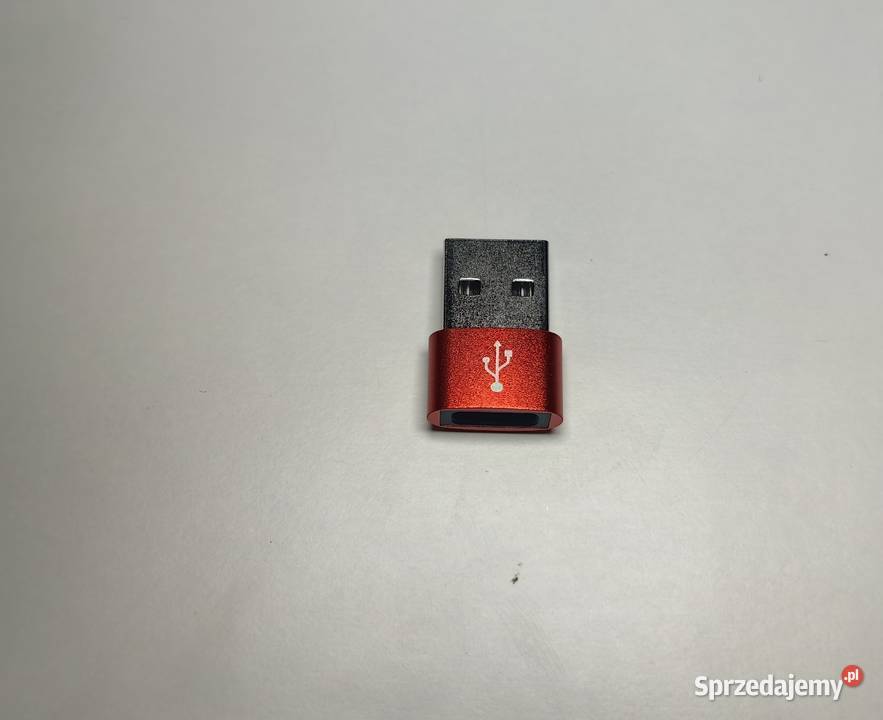 Przejściówka USB na Usb C Czerwona nowa DPD łódzkie Inczew