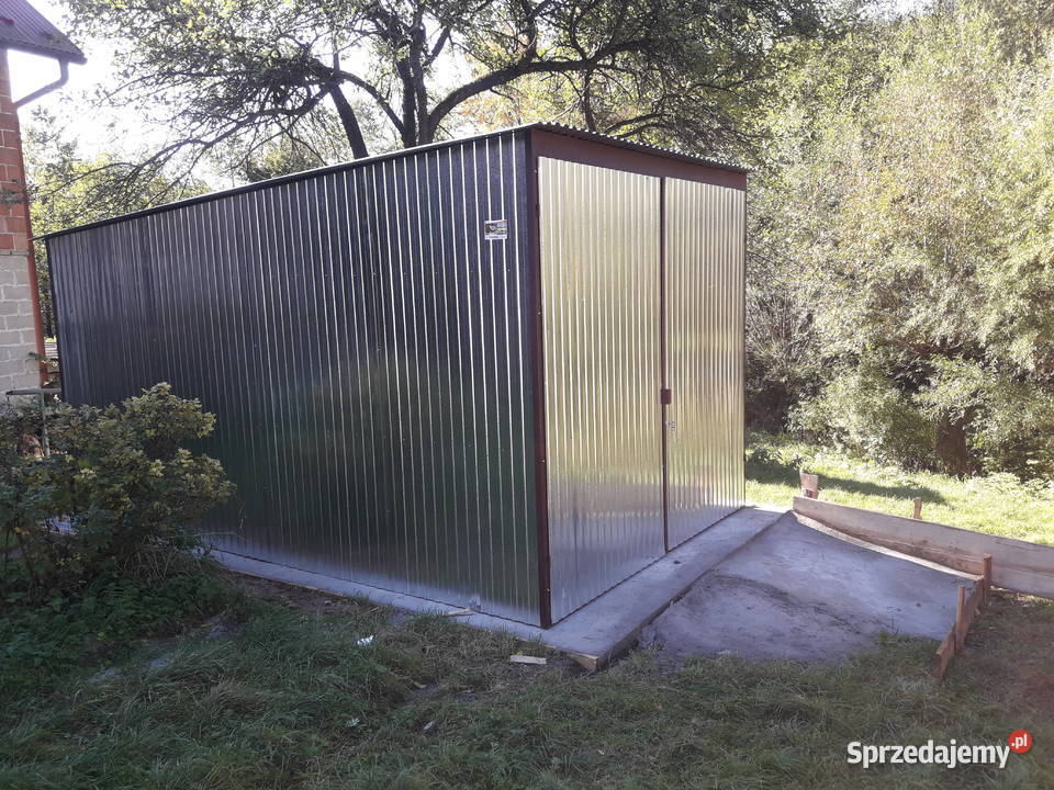 65A Garaż Blaszany Drewnopodobny Złoty Dąb Lubin