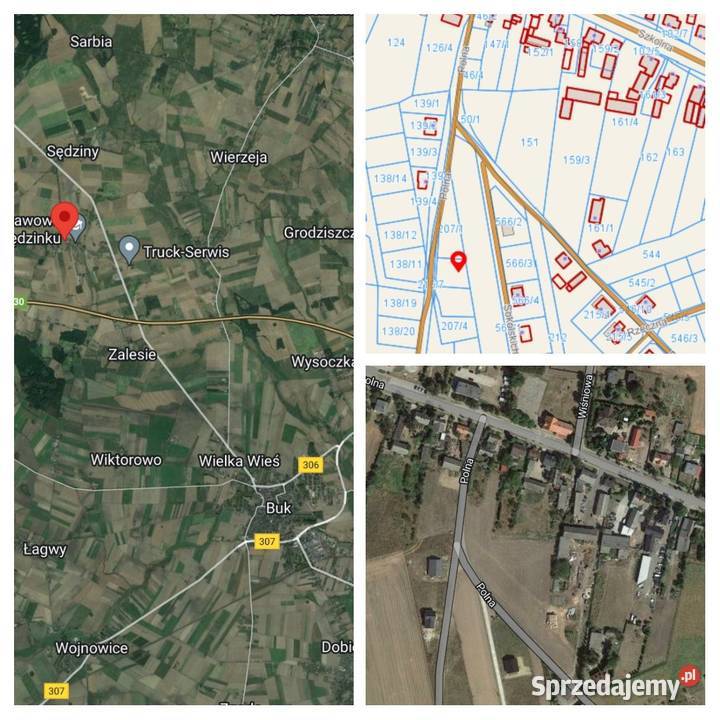 bezpośrednio budowalna Sędzinko gm Duszniki plan 101zł/m2 wielkopolskie