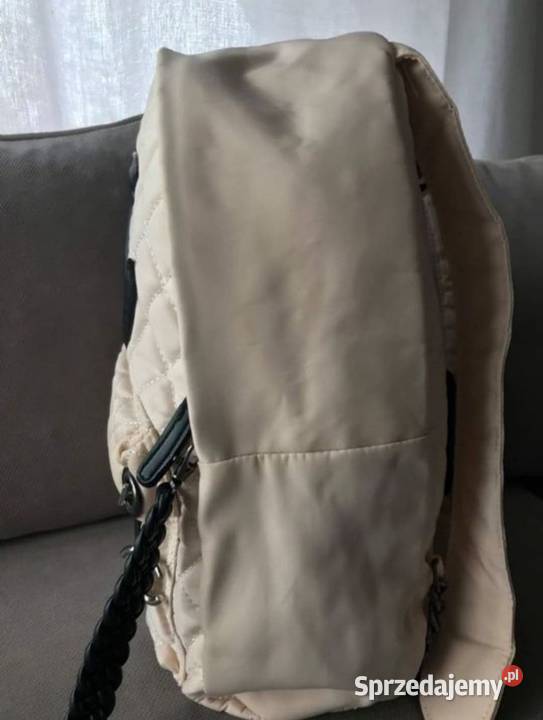 Plecak pikowany Chanel skórzany beż latte Inny rodzaj  Lubartów