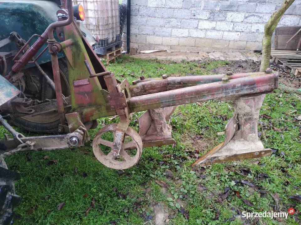 Pług 2 skibowy unia grudziądz mały nieuszkodzony Pługi podkarpackie Kopytowa