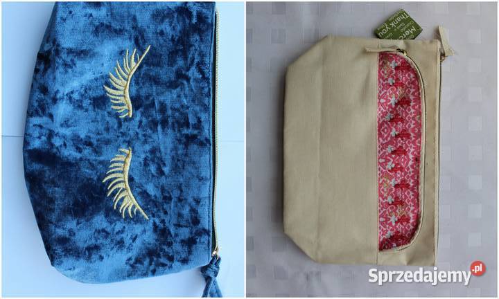 Zestaw Kosmetyczka Na Kosmetyki Rzęsy Niebieska Bielsko-Biała