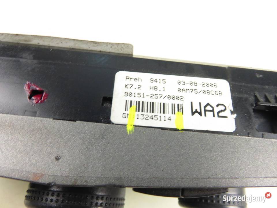 KLIMATRONIK OPEL ZAFIRA B A05 13245114