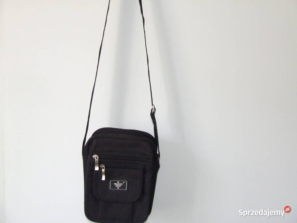 Materiałowa czarna torba na ramię ramię Na ramię  Oborniki Śląskie