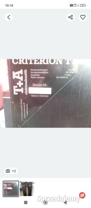 Sprzedam kolumny TA criterion Skruda sprzedam