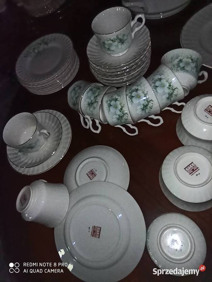 Filiżanka do kawy z talerzykiem deserowym Royal Gdańsk