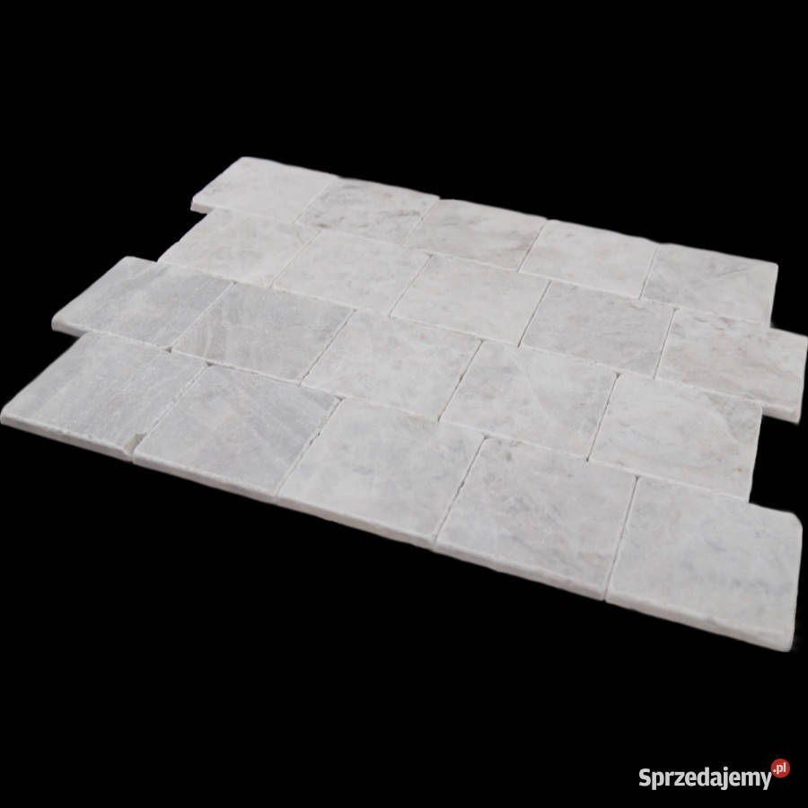 Płytka Marmurowa Royal White kostkadekor 10x10 Łódź