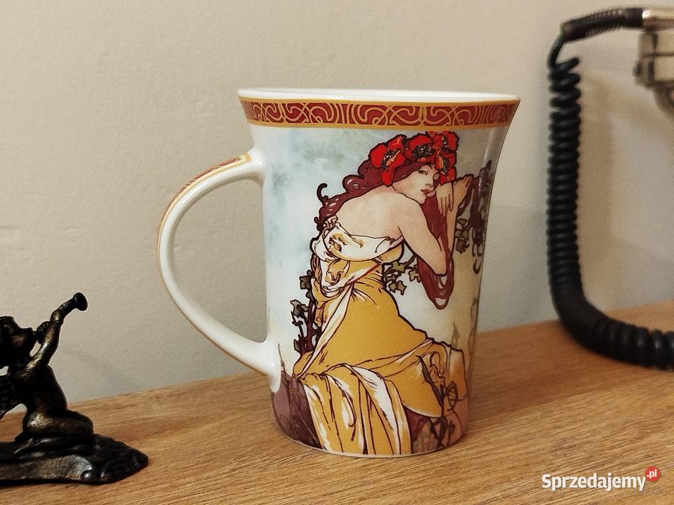 Kubek do kawy Alfons Mucha wielokolorowy Pozostałe Szczecin