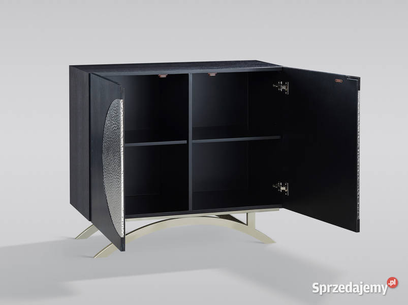 Komoda czarna srebrna Stig Glamour Premium Nowy Sącz