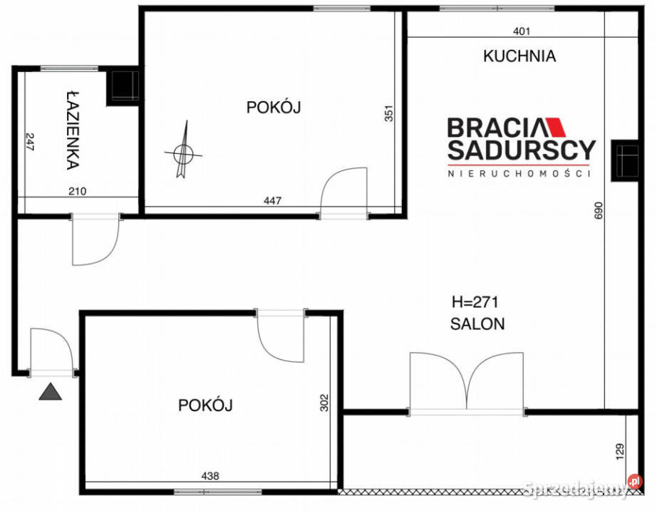 Do wynajęcia mieszkanie 77m2 3 pokoje Kraków apartamentowiec Wynajem