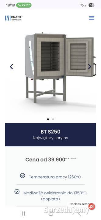 Piec komorowy do wypału ceramiki i porcelany Elbląg