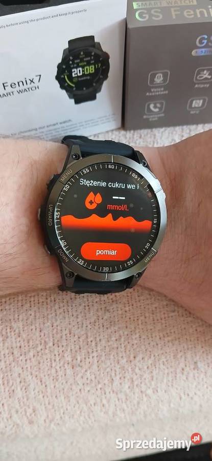 Smartwatch GS Fenix 7 15 cala ekran HD Pomiar Pozostałe Poznań sprzedam