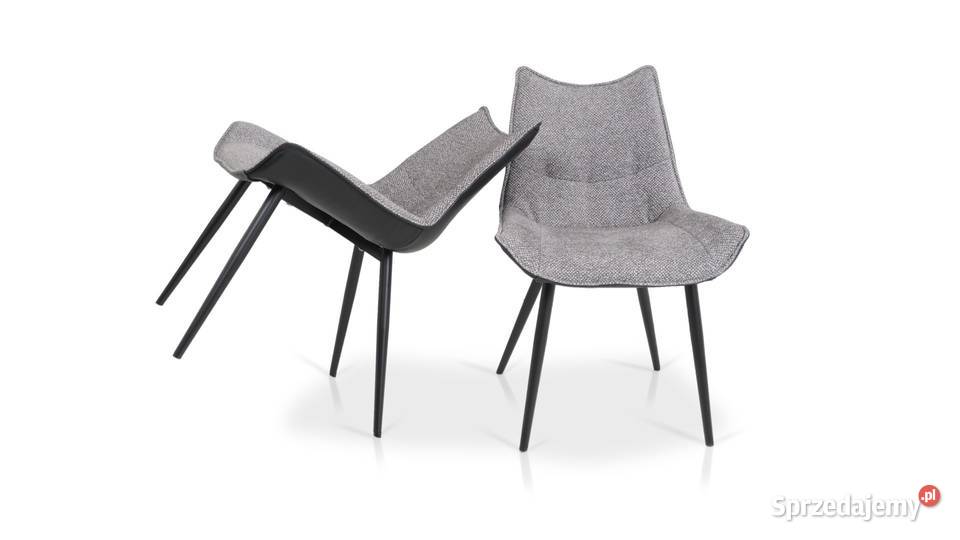 Krzesło OCTA Skóra Tkanina Metalowe Nogi Wanat 56cm Gliwice