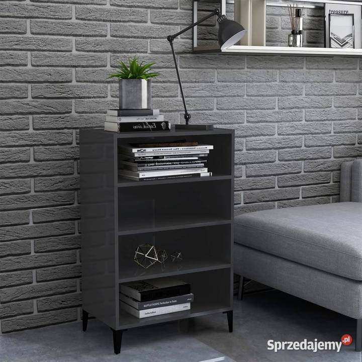 Szafka na wysoki połysk szara 57x35x90 WM806138 Warszawa