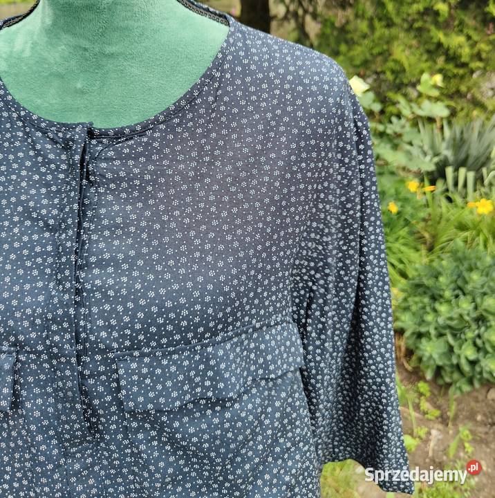 Sukienka prosta granatowa HM 46 3XL plus size zachodniopomorskie Szczecin