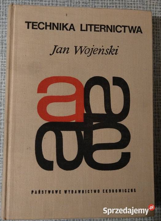 Technika Liternictwa Jan Wojeński wysyłka mazowieckie Warszawa sprzedam
