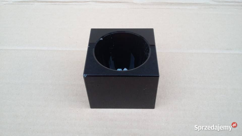 Klosz do lampy CZARNA KOSTKA szkło na oprawkę G9 Oświetlenie mazowieckie