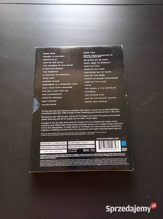 Zestaw DVD Iron Maiden Deep Purple DVD sprzedam