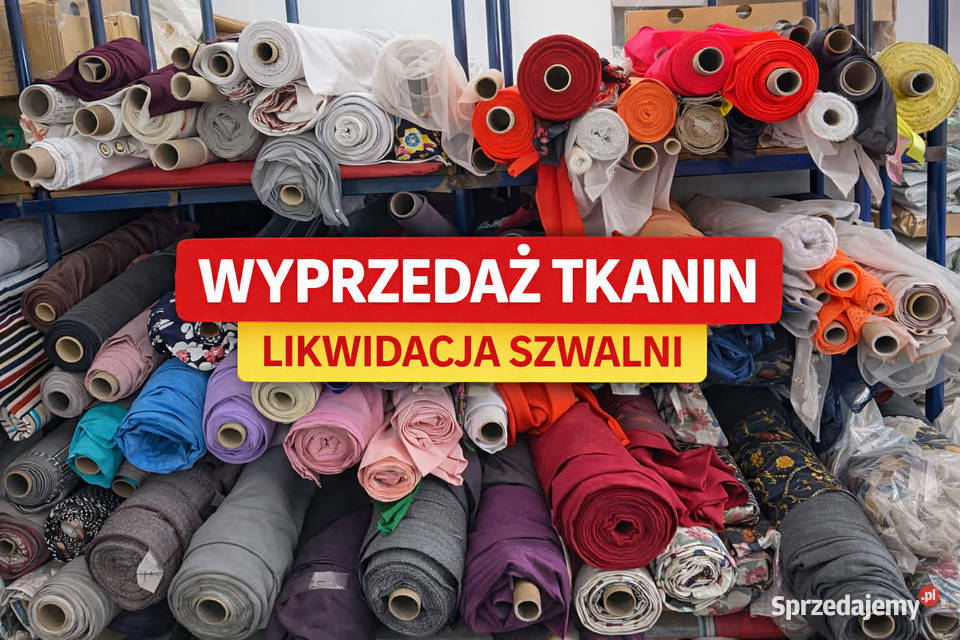 Likwidacja szwalni wyprzedaż tkanin duży wybór Zduńska Wola