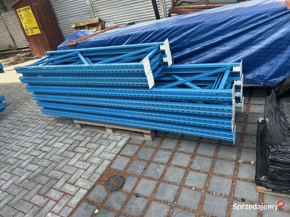 Gotowy solidny regał paletowy H300x110 trawers Janów Lubelski