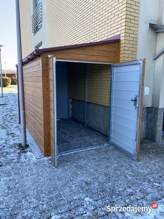 Garaż 2x3 Drewnopodobny Złoty Dąb Dobra