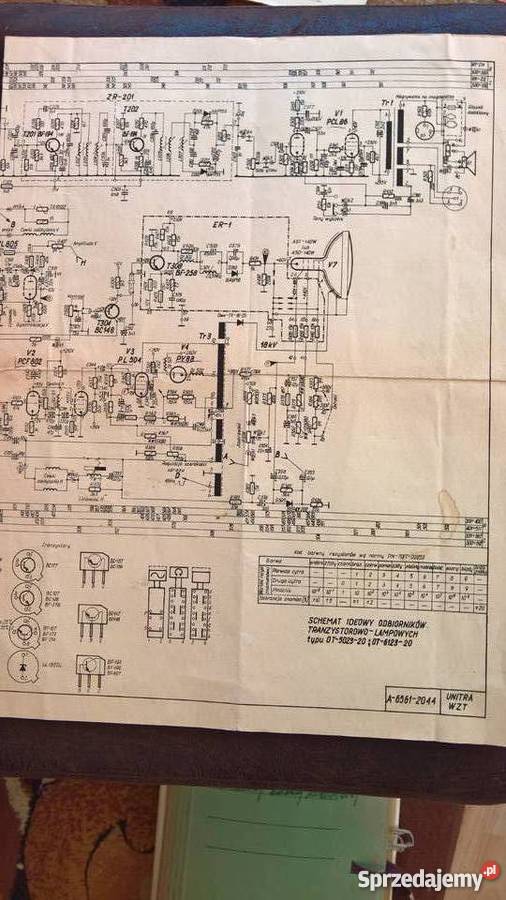 Schemat Ideowy Unitra O T 502320623420 Wrocław sprzedam
