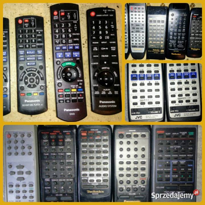 Piloty AV TV MD DVD CD oryginały używane WAWA