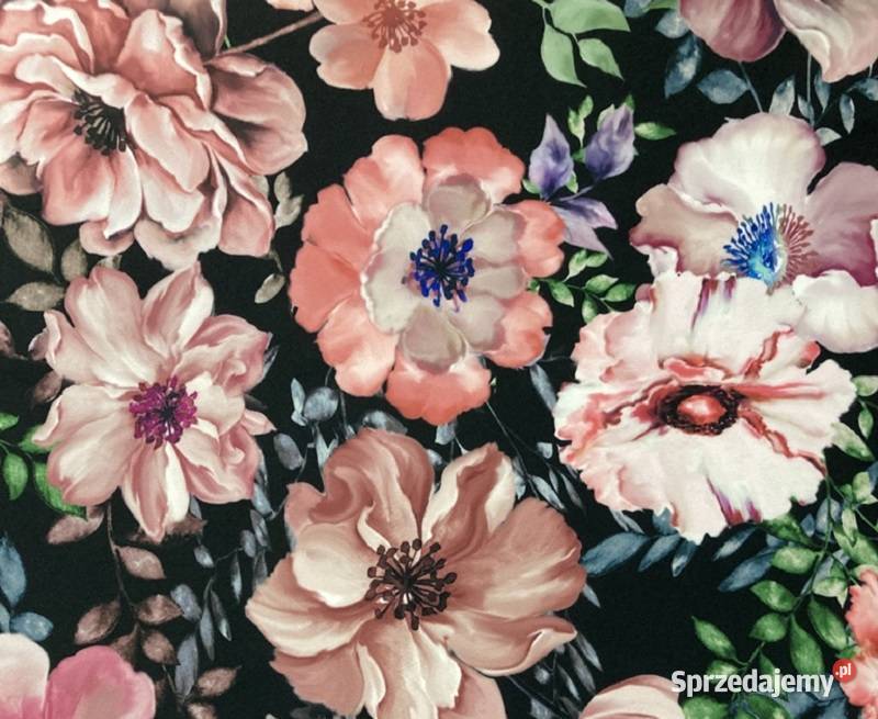 Dzikie Róże D136 tkanina dekoracyjna obiciowa pomorskie Gdańsk