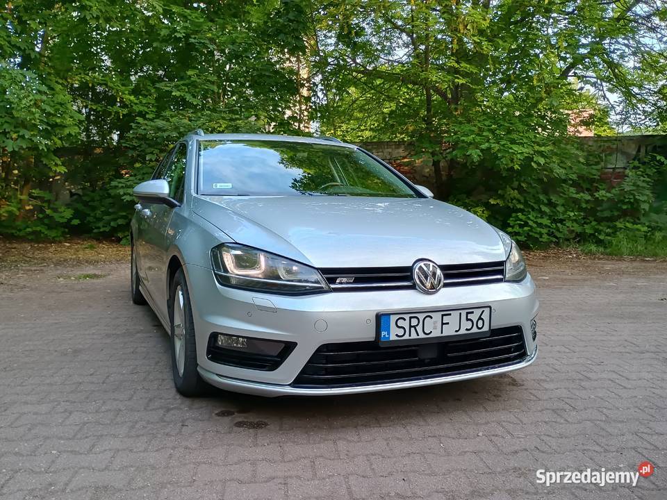VW Golf 7 Varriant 20 TDI RLine skórzana tapicerka