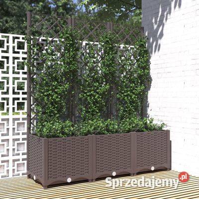 vidaXL Donica ogrodowa z kratką brązowa Warszawa