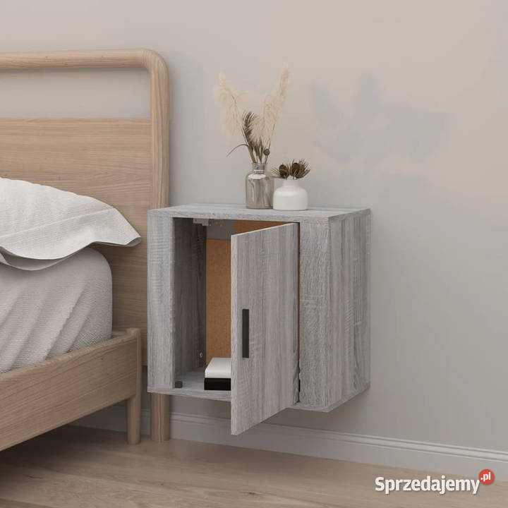 Wisząca szafka nocna szary dąb sonoma 50x30x47 Warszawa