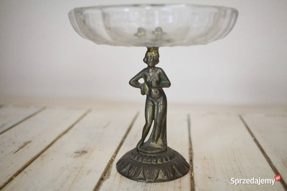 Piękna patera na mosiężnej nodze Pszczyna sprzedam